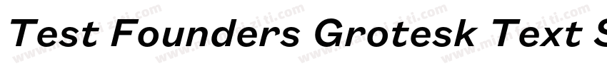 Test Founders Grotesk Text Semibol字体转换